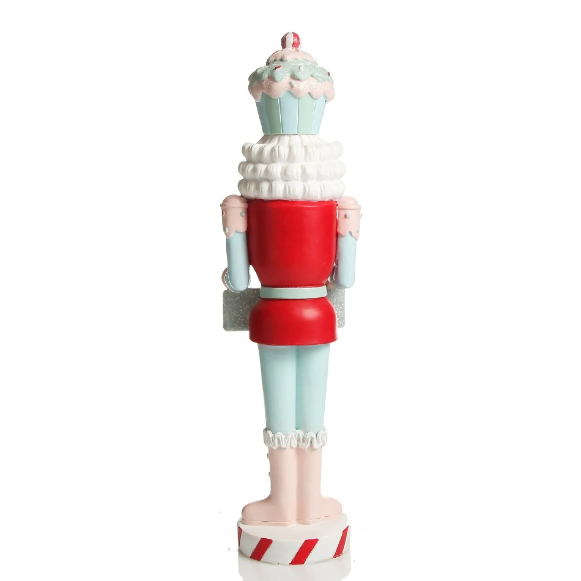 Pastel Nutcracker Ornament holding Merry Christmas Sign Best Sale