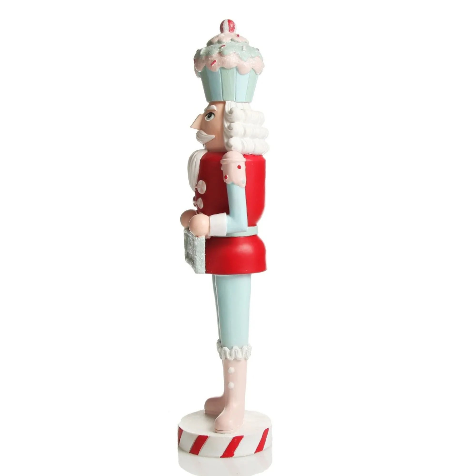 Pastel Nutcracker Ornament holding Merry Christmas Sign Best Sale