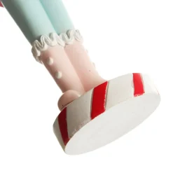 Pastel Nutcracker Ornament holding Merry Christmas Sign Best Sale