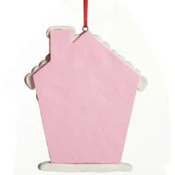 Pastel Pink Candy Gingerbread House Tree Decoration Best