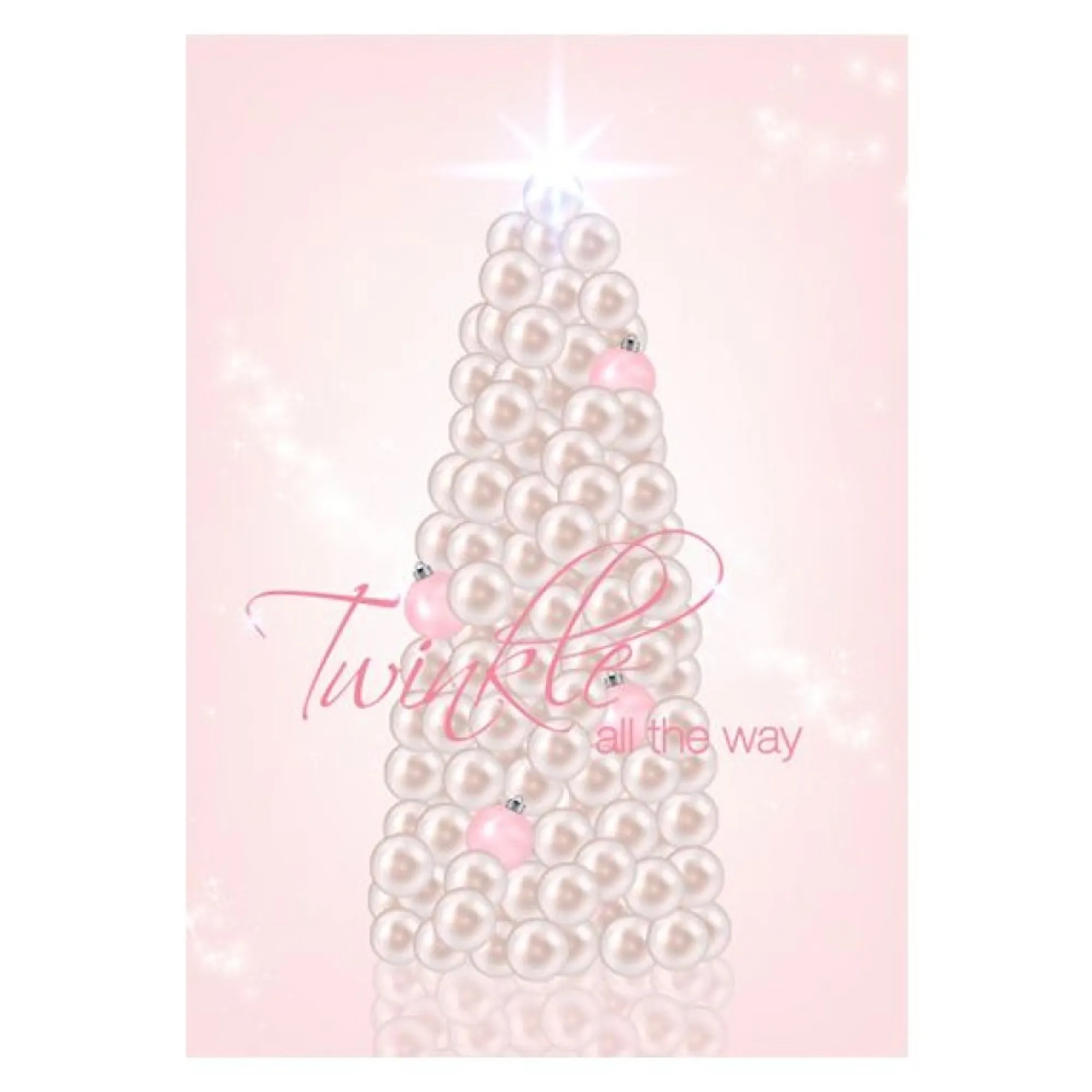 Pastels and Pearls Christmas Poster Print Sale