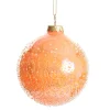 Peach Glass Christmas Bauble Best Sale