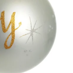Pearl Glass Personalised Christmas Bauble Outlet