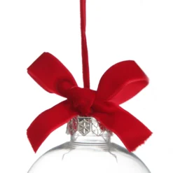 Peppermint Candy Filled Bauble Clear Shatterproof Bauble Online