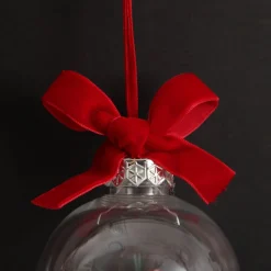 Peppermint Candy Filled Bauble Clear Shatterproof Bauble Online