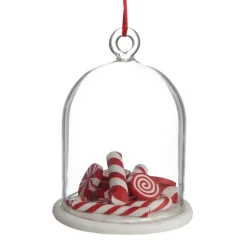 Peppermint Candy Filled Dome Hanging Christmas Tree Decoration Shop