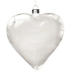 Personalised Angel Wings Feather Glass Heart Hot