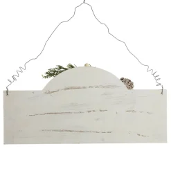 Personalised Arched Country Christmas Wood Plaque with White Berry Flash Sale
