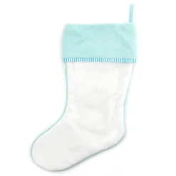 Personalised Baby Blue Teddy Bear Christmas Stocking Outlet