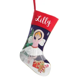 Personalised Ballerina Christmas Stocking Shop