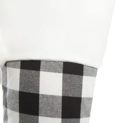 Personalised Black and White Buffalo Check Christmas Stocking Fashion
