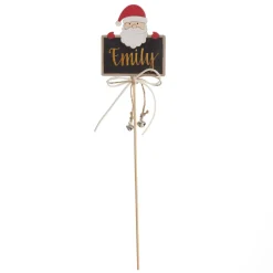 Personalised Blackboard Stake with Peeping Santa Discount