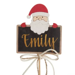 Personalised Blackboard Stake with Peeping Santa Discount