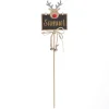Personalised Blackboard Stake with Peeping Deer Cheap