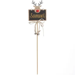 Personalised Blackboard Stake with Peeping Deer Cheap