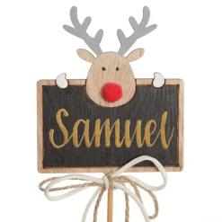 Personalised Blackboard Stake with Peeping Deer Cheap