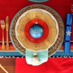 Personalised Blue Shatterproof Christmas Bauble Best