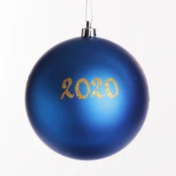 Personalised Blue Shatterproof Christmas Bauble Best