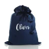Personalised Blue Velvet Santa Sack Fashion