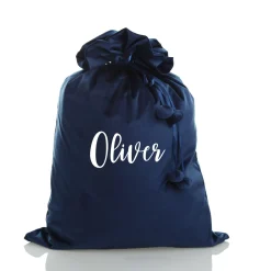 Personalised Blue Velvet Santa Sack Fashion