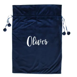Personalised Blue Velvet Santa Sack Fashion