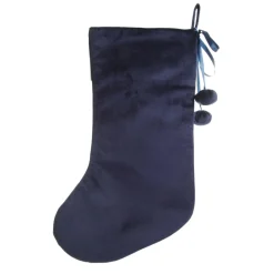 Personalised Blue Velvet Christmas Stocking Store