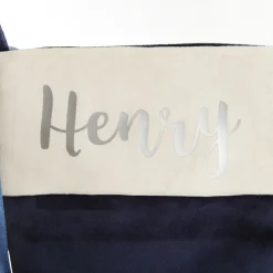 Personalised Blue Velvet Christmas Stocking Store
