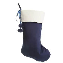 Personalised Blue Velvet Christmas Stocking Store