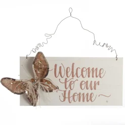 Personalised Boho Butterfly Christmas Wood Plaque Sale