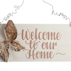 Personalised Boho Butterfly Christmas Wood Plaque Sale
