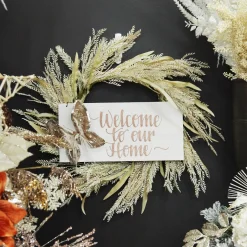 Personalised Boho Butterfly Christmas Wood Plaque Sale