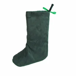 Personalised Bottle Green Velvet Christmas Stocking Outlet