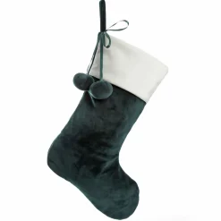 Personalised Bottle Green Velvet Christmas Stocking Outlet