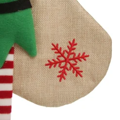 Personalised Boy Elf Christmas Stocking with Dangly Legs Cheap