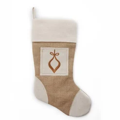 Personalised Burlap Bauble Christmas Stocking Outlet