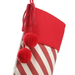Personalised Candy Cane Stripe Christmas Stocking Clearance