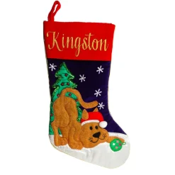 Personalised Cat Christmas Stocking Hot
