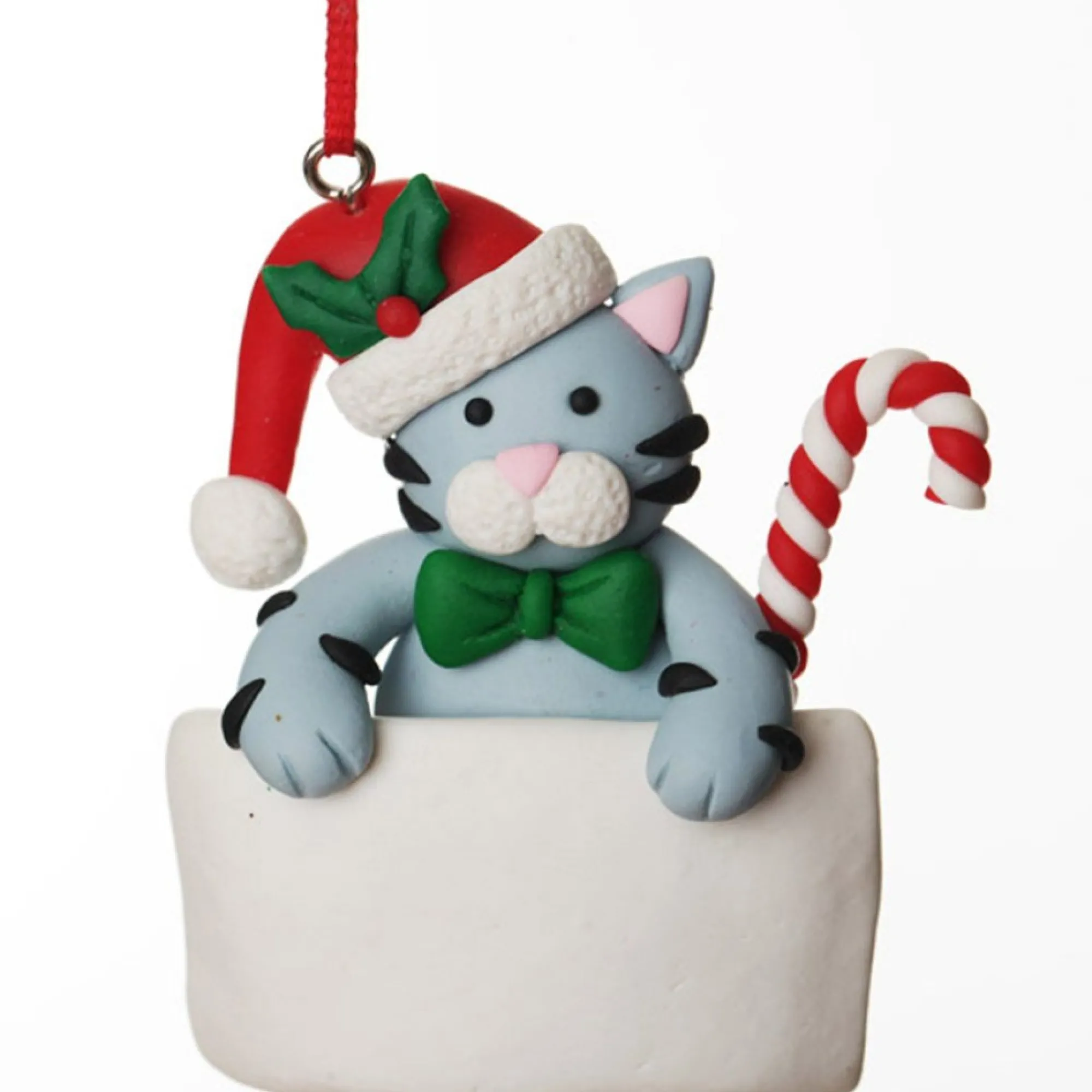Personalised Cat in Santa Boot Christmas Decoration Online