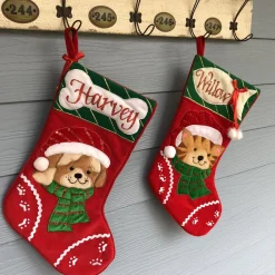 Personalised Cat with Fish Christmas Stocking Flash Sale