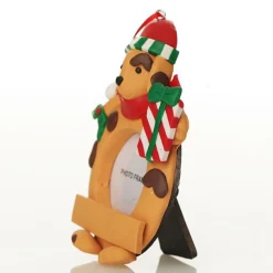 Personalised Christmas Dog Photo Frame Decoration Discount