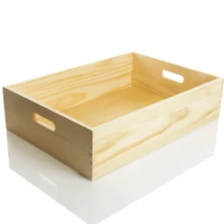 Personalised Christmas Eve Wooden Crate - Holly Design Best