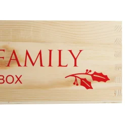 Personalised Christmas Eve Wooden Crate - Holly Design Best