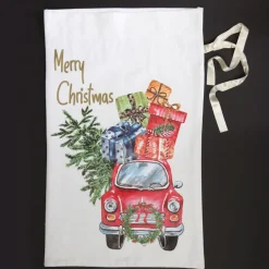 Personalised Christmas Vintage Car Santa Sack Discount