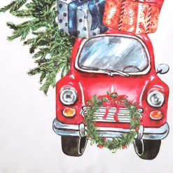 Personalised Christmas Vintage Car Santa Sack Discount