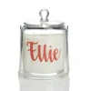 Personalised Clear Scented Christmas Candle with Glass Cloche Store