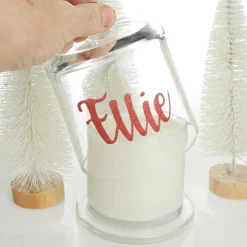 Personalised Clear Scented Christmas Candle with Glass Cloche Store