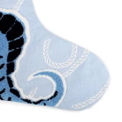 Personalised Coastal Seahorse Christmas Stocking Outlet