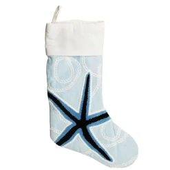 Personalised Coastal Starfish Christmas Stocking Clearance