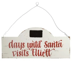 Personalised Countdown to Christmas Arched Wood Plaque Flash Sale