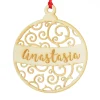 Personalised Cutout Bauble Christmas Decoration Sale